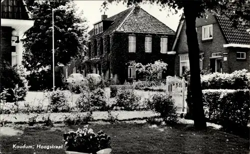 Ak Koudum Friesland Niederlande, Hoogstraat