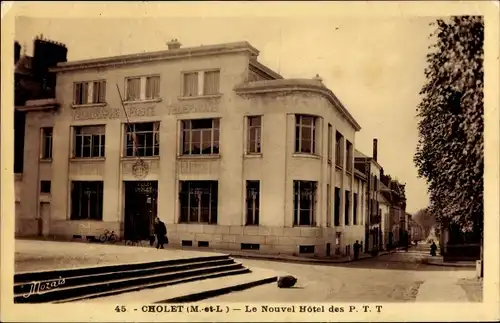 Ak Cholet Maine et Loire, Le Nouvel Hotel des PTT