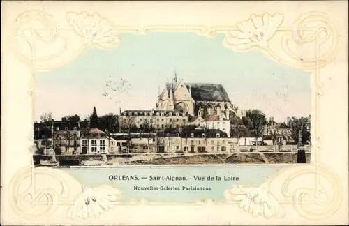 Ak Orléans Loiret, Saint Aignan, Vue de la Loire