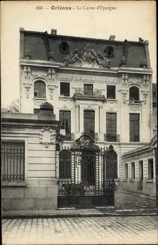 Ak Orléans Loiret, La Caisse d'Epargne