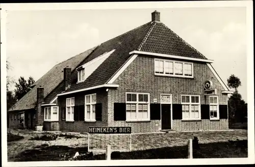 Ak Staphorst Overijssel, J. v. d. Haar Electr. Bakkerij Cafe