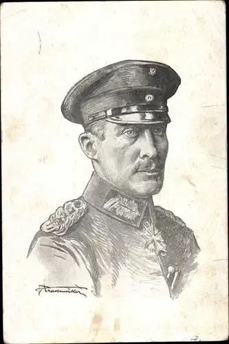 Künstler Ak Herzog Albrecht von Württemberg, Portrait in Uniform, Orden