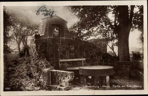 Ak Rotenburg an der Wümme, Partie am Schlossberg