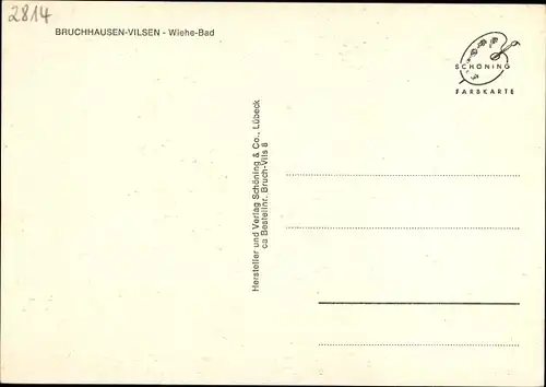 Ak Bruchhausen Vilsen Niedersachsen, Wiehe Bad