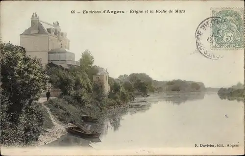 Ak Erigné Maine et Loire, La Roche de Murs