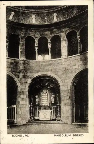 Ak Bückeburg in Schaumburg, Inneres vom Mausoleum