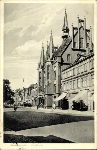 Ak Neumünster in Schleswig Holstein, Rathaus