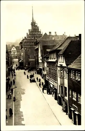 Ak Pößneck im Saale Orla Kreis Thüringen, Krautgasse