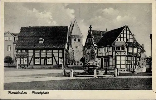 Ak Obernkirchen in Schaumburg, Marktplatz