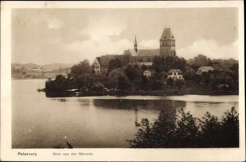 Ak Ratzeburg im Herzogtum Lauenburg, Panorama, Blick v. Römitz