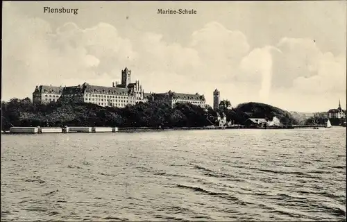 Ak Flensburg in Schleswig Holstein, Marine Schule