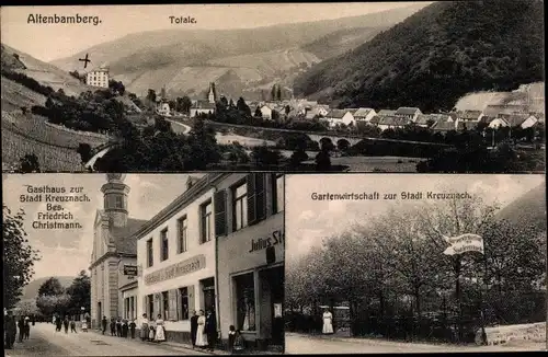 Ak Altenbamberg in Rheinland Pfalz, Gasthaus zur Stadt Kreuznach, Totalansicht