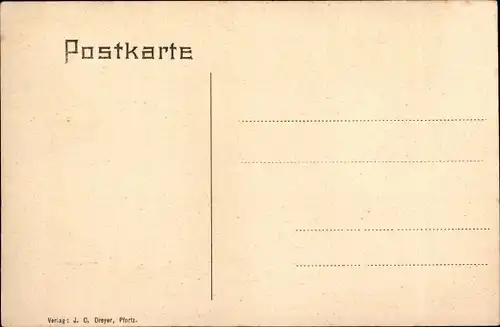 Ak Pfortz Maximiliansau Wörth am Rhein, Totalansicht, Pfarrhaus, Gemeindehaus