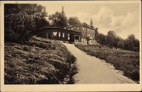 Ak Szklarska Poręba Oberschreiberhau Riesengebirge Schlesien, Gasthaus Abendburg