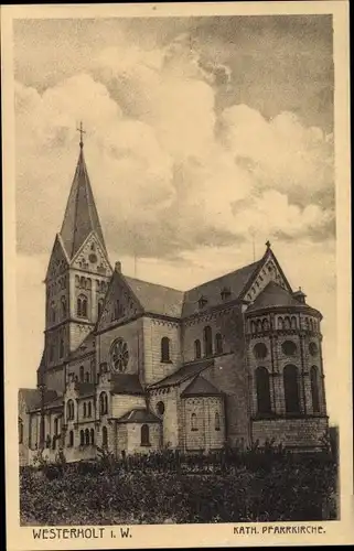 Ak Westerholt Herten im Ruhrgebiet, Katholische Pfarrkirche