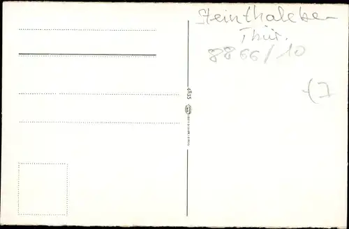 Ak Rathsfeld Steinthaleben Kyffhäuserland in Thüringen, Jagdschloss, Gasthaus