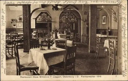 Ak Oldenburg im Großherzogtum Oldenburg, Restaurant Haus Wittekind