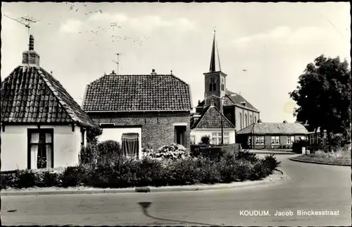 Ak Koudum Friesland Niederlande, Jacob Binckesstraat