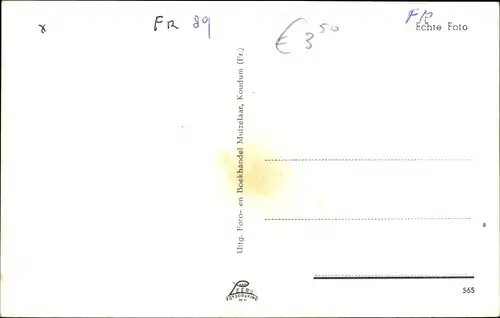 Ak Koudum Friesland Niederlande, Hoofdstraat, Herv. Kerk