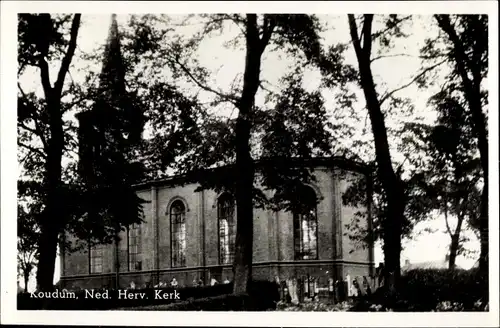 Ak Koudum Friesland Niederlande, Ned. Herv. Kerk