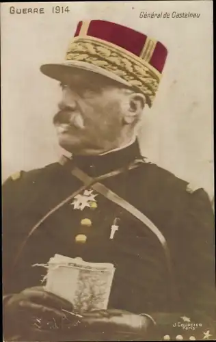 Ak General Noël de Castelnau, Portrait, Uniform, Orden