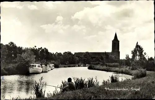 Ak Monnickendam Waterland Nordholland Niederlande, Singel