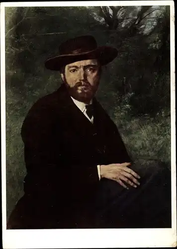 Künstler Ak Thoma, Hans, Selbstbildnis