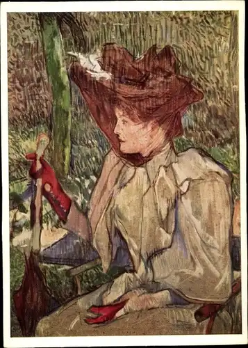 Künstler Ak de Toulouse Lautrec, Henri, Bildnis der Frau Honorine