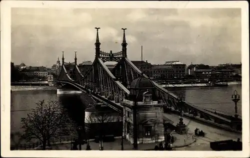 Ak Budapest Ungarn, Franz-Josef-Brücke