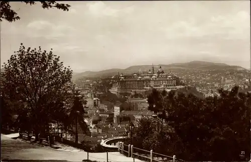 Ak Budapest Ungarn, Die königliche Burg vom Blocksberg