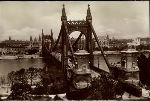 Ak Budapest Ungarn, Elisabethbrücke