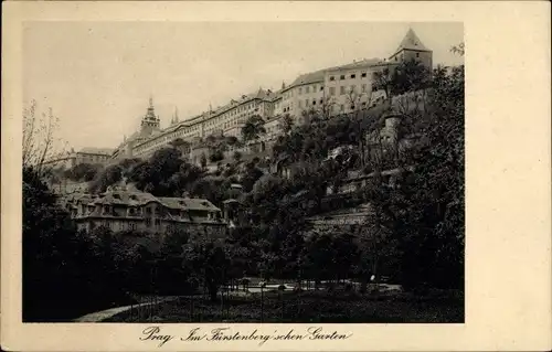 Ak Praha Prag Tschechien, Fürstenbergischer Garten