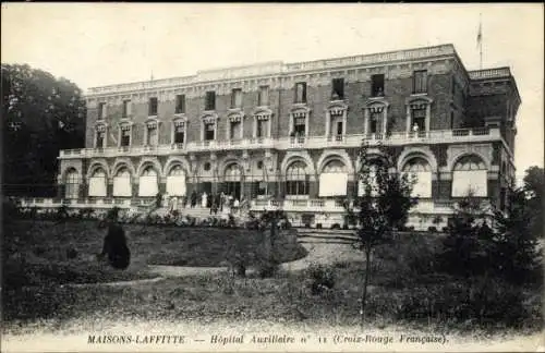 Ak Maisons Laffitte Yvelines, Hopital Auxilaire no. 11, Croix Rouge Francaise