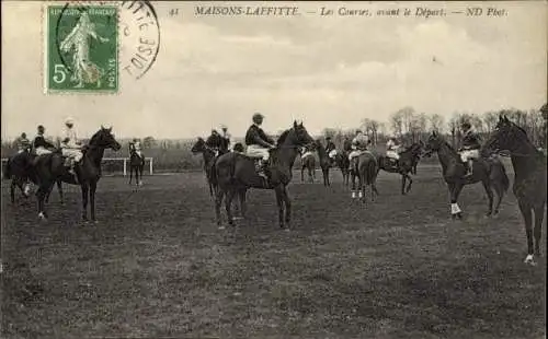 Ak Maisons Laffitte Yvelines, Les Courses, avant le Depart