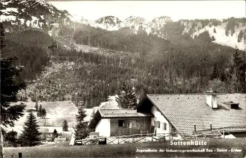 Ak Rottach Egern in Oberbayern, Suttenhütte, Jugendheim