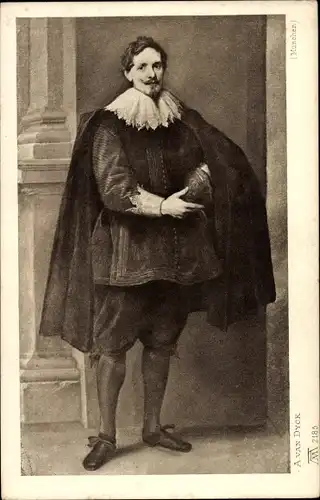 Künstler Ak Van Dyck, A., Händler Sebastian Leerse, Portrait