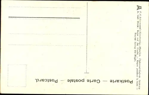 Künstler Ak Van Dyck, A., Ruhe auf der Flucht