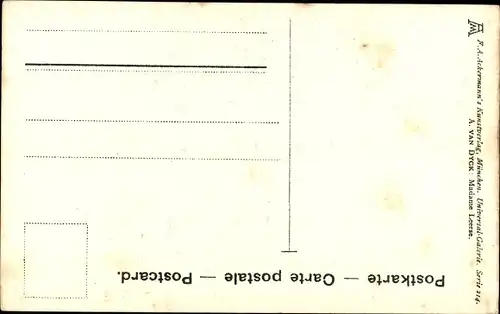 Künstler Ak Van Dyck, A., Madame Leerse, Portrait