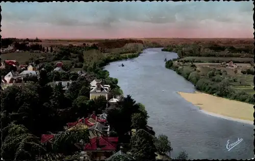 Ak Erigné Maine et Loire, Le Louet vers la Roche de Murs