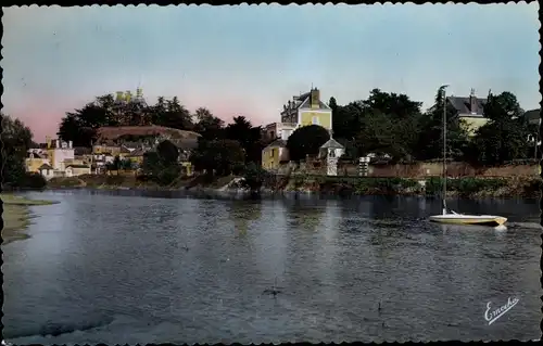 Ak Erigné Maine et Loire, Les Bords du Louet