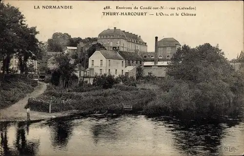 Ak Thury Harcourt Calvados, L'Orne, Le Chateau