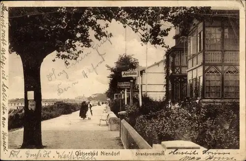 Ak Ostseebad Niendorf Timmendorfer Strand, Strandpromenade