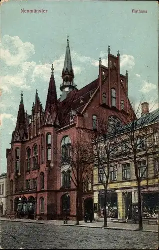 Ak Neumünster in Schleswig Holstein, Rathaus