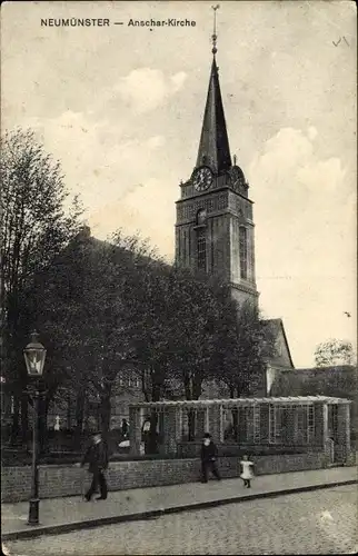 Ak Neumünster in Holstein, Anschar Kirche