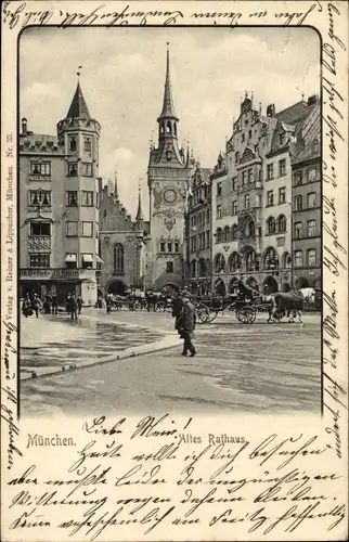 Ak München Bayern, Altes Rathaus