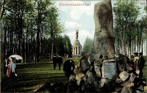 Ak Detmold am Teutoburger Wald, Hermannsdenkmal