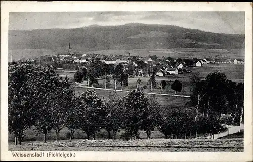 Ak Weißenstadt im Tal der Eger Fichtelgebirge, Gesamtansicht
