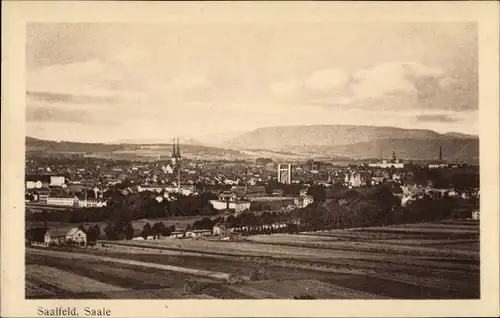 Ak Saalfeld an der Saale Thüringen, Gesamtansicht