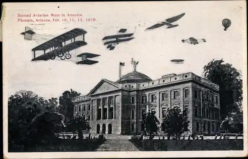 Ak Phoenix Arizona USA, Second Aviation Meet in America 1910