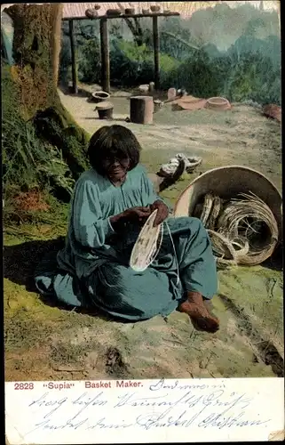 Ak Supia Basket Maker, Indian, Indianerin